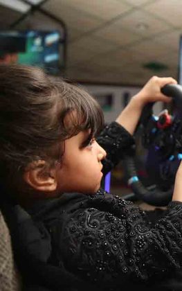 vrhere arcade 3 screen car simulator girl